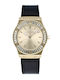 Radiant Women's Watch with Black Leather Strap