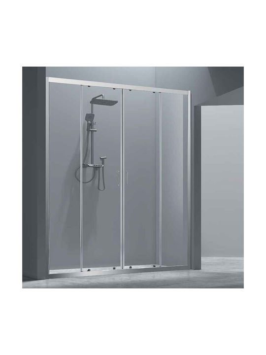 Aquarelle Clever 80 Plus Duschwand für Dusche m...