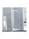 Aquarelle Oia 70 Shower Screen for Shower with Sliding Door 70x180cm Clear Glass