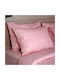 White Fabric Seturi de cearșafuri Single Bumbac Parker Roz 165x250cm