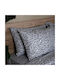 White Fabric Sheet Set Single Cotton Girly Grey 260x270cm