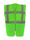 Yoko Hvw801 Men's Safety Vest with Reflective Film Green