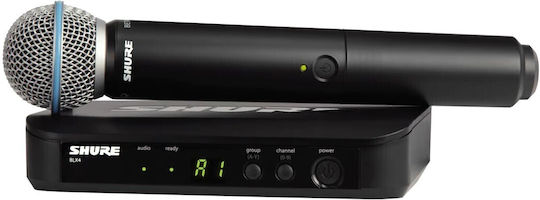 Shure BLX24E/BETA58-H8E Безжично Микрофон Ръчно изработено за Вокали в Черен Цвят