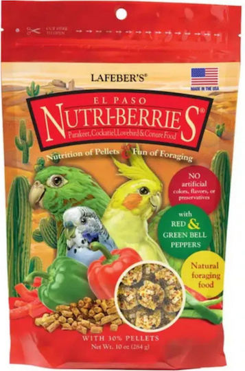 Lafeber Nutri-berries El Paso Cockatiel Pellet-Shaped Seed Balls Small Medium Birds