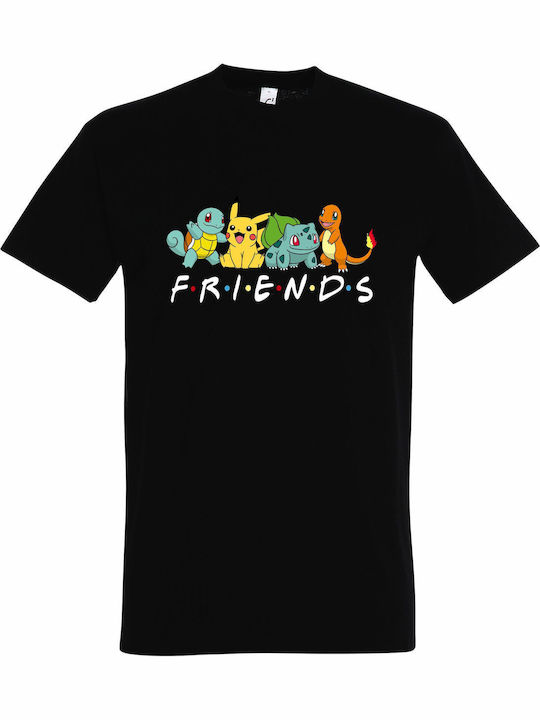 T-shirt Unisex " Pokemon Friends " Black