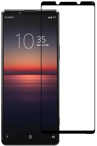Стъклен протектор за екран Sony Xperia 1 II с копринен печат, висок алуминий, пълно покритие