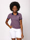 Women's Polo Blouse Short Sleeve Navy