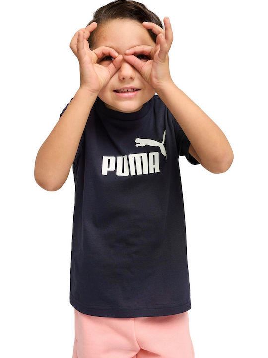 PUMA Kinder-T-Shirt Black Logo