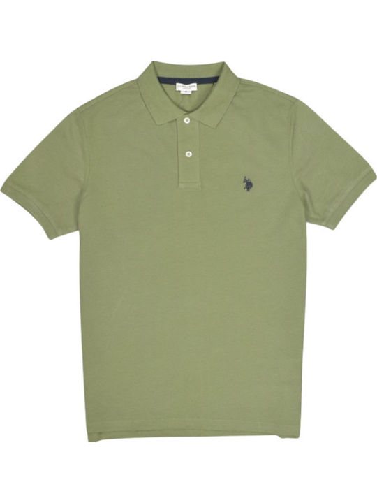 U.S. Polo Assn. King Polo Μπλούζα Κοντομάνικη Χακί