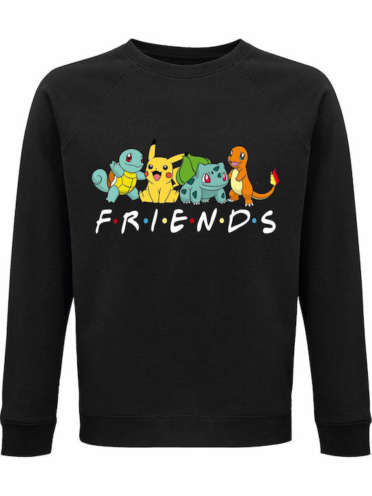 Παιδικό Φούτερ Black Pokemon Friends