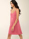 Vamp Sommer Damen Nachthemd Rose Taupe
