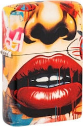 Zippo Запалка Пламък Червен Street Art Face Zippo Запалка Пламък Червен Street Art Face