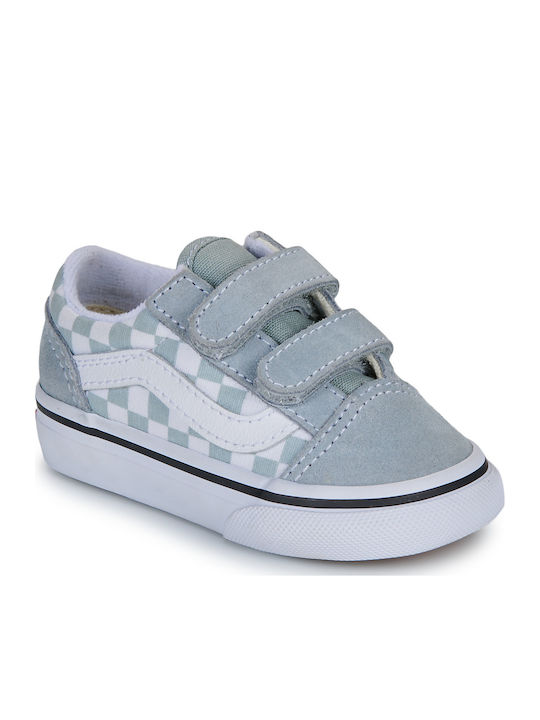 Vans Old Skool V Παιδικά Sneakers με Σκρατς Γκρι