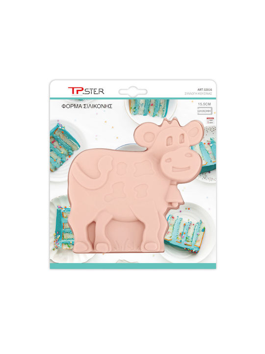 Tpster Silicone Cake Baking Pan Pink 15.5x15cm