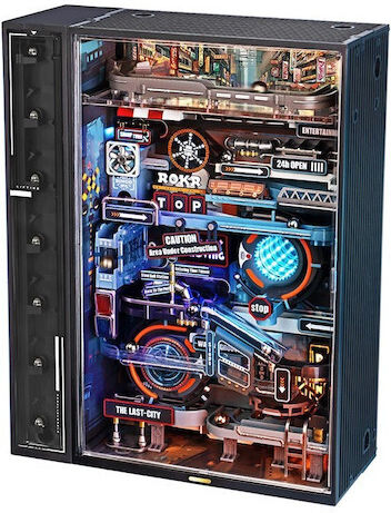 Rokr Παιχνίδι Κατασκευών Ξύλινo Robotime Series The Last City Led Edition για Παιδιά 8+ Ετών