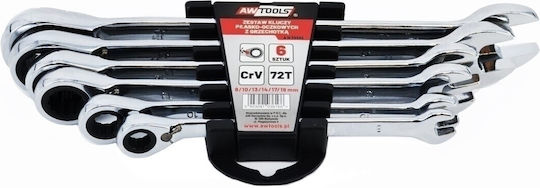Σετ Γερμανοπολύγωνα Καστάνιας 8-19mm Aw-tools 6pcs