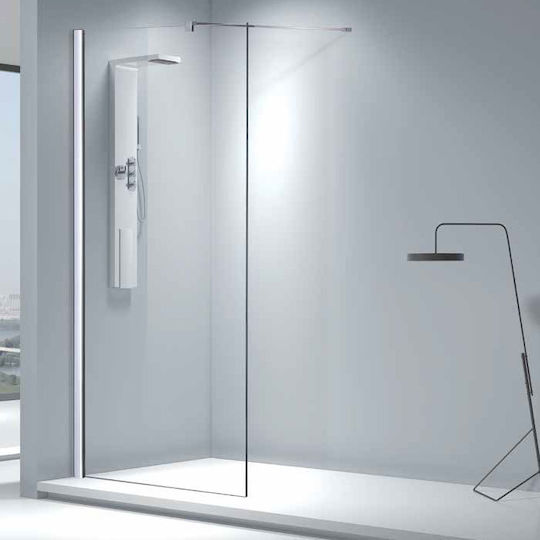 Aquarelle Σταθερό Πλαϊνό Ντουζιέρας 47-49x200cm Clear Glass