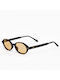 AV Sunglasses Odie Unisex Sunglasses with Black Plastic Frame and Yellow Lens 119-ODIE Black/Orange