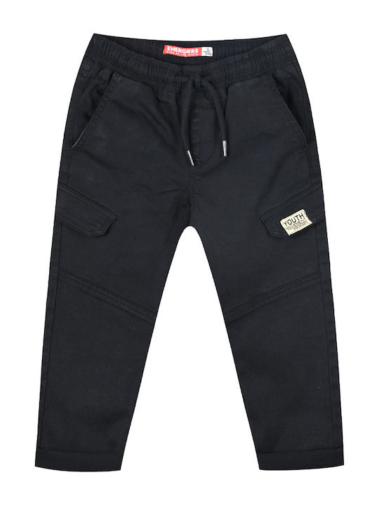 Energiers Pantaloni Cargo pentru Copii Negru