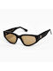 AV Sunglasses Melania Women's Sunglasses with Horn-Rimmed Black/Beige Frame