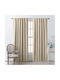 Sidirela Curtain Blackout with Pencil Pleat Beige 140x260cm