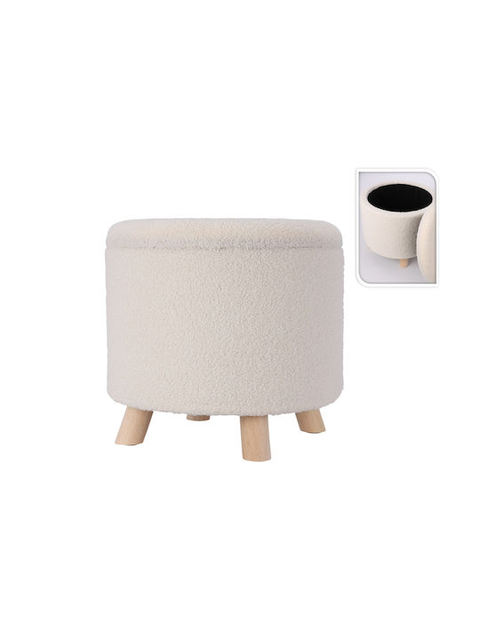 BOX37211 Hocker Mit Stauraum Mit Stoff Wei 40x37x37cm AAK400200 | Skroutz  Germany