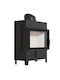 Kratki Lucy 14 Wood Fireplace Insert Fan Heater with Straight Window 14kW