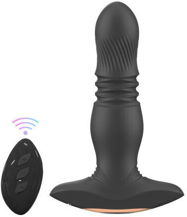 ToyBox Anal Plug with Wireless Functionality and Vibration Black