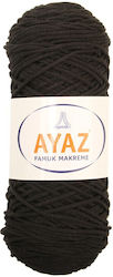 Ayaz Cotton Macrame 100% памучна прежда за плетене 250g 150m черно