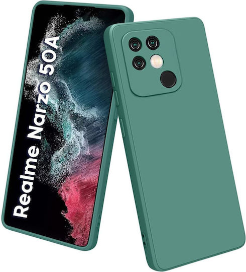 Real Me Back Cover Σιλικόνης Πράσινο (Realme Narzo 50 5G)