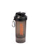 Shaker Πρωτεΐνης 600ml Πλαστικό Μαύρο