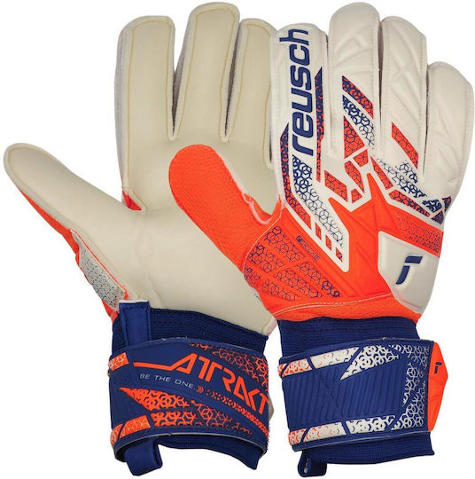 Reusch Attrakt Solid Adults Goalkeeper Gloves White