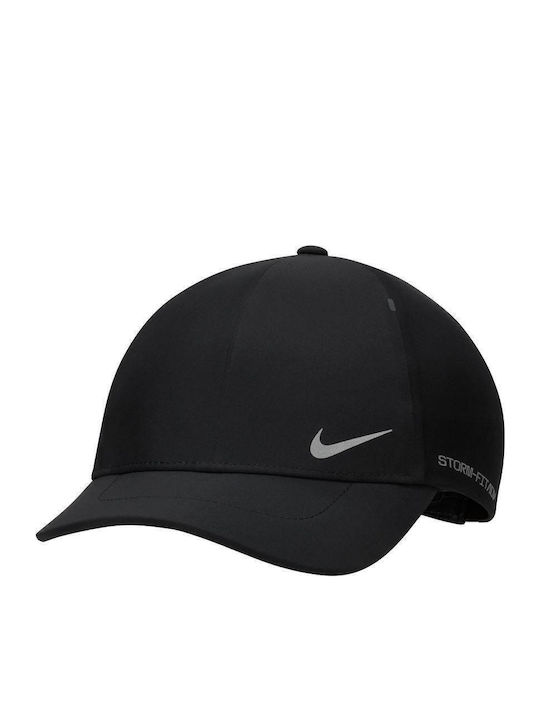 Fj6205-010 Nike Storm-fit Club Structured Aerobill Cap Black Reflective Silver Color