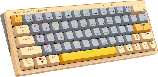 Armaggeddon GMK-100 Wireless Gaming Mechanical Keyboard 60% with Custom Linear switches and RGB lighting (English US) Autumn
