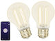 Becuri LED inteligente Wi-Fi Trust 71300 5W E27, set 2 bucăți