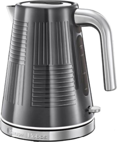 Russell Hobbs Geo Steel Reisekessel 1.7Es 2400W Grau