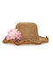Monnalisa Kids' Hat Straw Beige