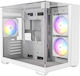 Antec CX600M Trio ARGB Gaming Mini-Turm Computergehäuse mit Seitenfenster Weiß