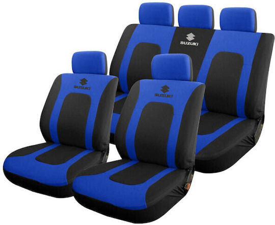 Takeposition Car Cover Set 9pcs Polyester Black