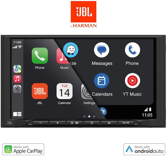 JBL Ηχοσύστημα Αυτοκινήτου 2 DIN (Bluetooth/USB) με Οθόνη Αφής 7"