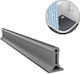 Flexibler selbstklebender Wasserhalte-Streifen 2m Grau