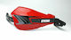 Cycra Motorcycle Protective Hand Guards in Red Colour