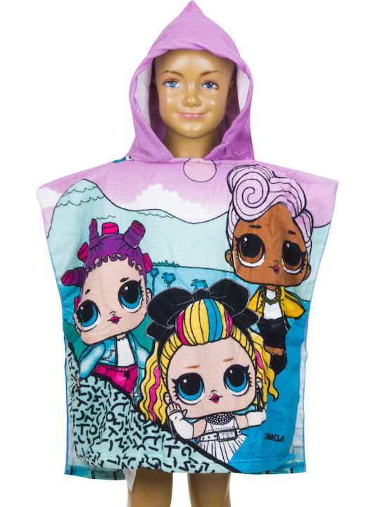 L.O.L. Surprise! Baby Poncho-Bademantel mit Kapuze Mehrfarbig 55x110cm