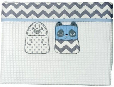Baby Star Κουβέρτα Κούνιας Πικέ Λευκή 100x150εκ.