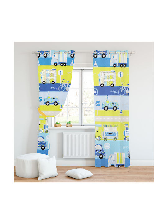 Mc Decor Cars Curtain With Grommet Tops