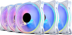 ProGaming 103491 Ventilator carcasă 120mm 6buc Alb ProGaming 103491 Ventilator carcasă 120mm 6buc Alb
