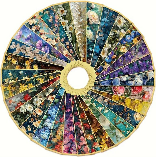 Set 30 Semne de Carte din Carton pentru Iubitorii de Cărți Design Pictură Florală Aurie 15 X