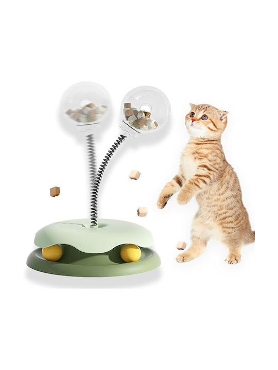 Interactive Cat Toy 2 In 1 Tunnel Ball Spring Game Release Function