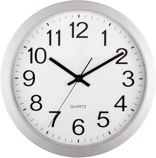 Quartz Wanduhr Glas Weiß