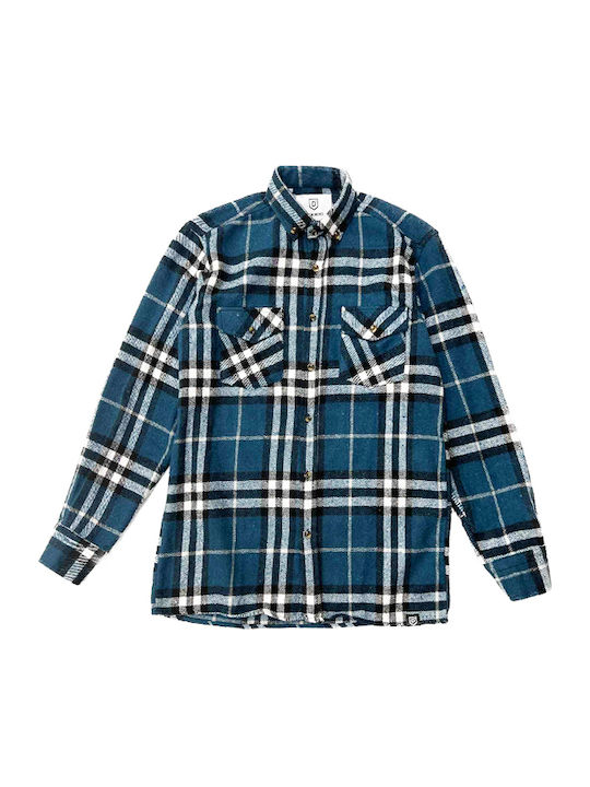 Denimind Flanell Hemd Blau